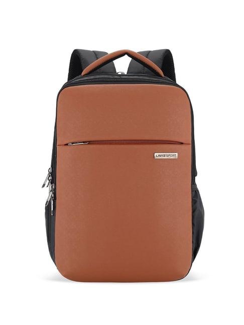 lavie sport prodigy 22l laptop unisex backpack for men & women backpack for girls & boys (tan)