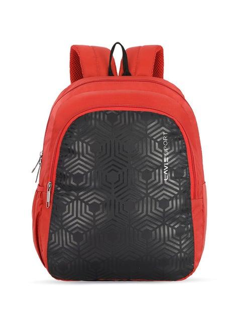 lavie sport hexa 2c 18l casual dobby daypack | school bag for boys & girls (rust)