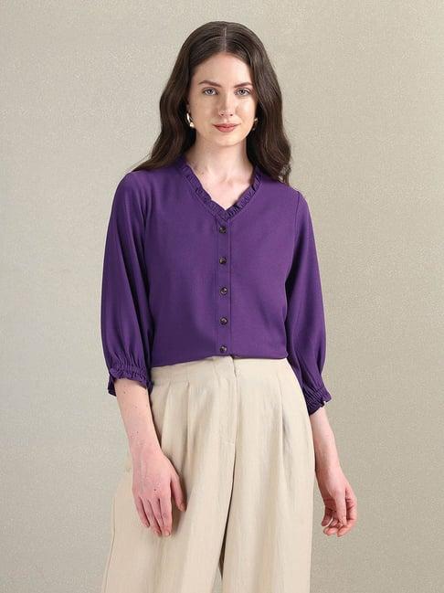 u.s. polo assn. purple top