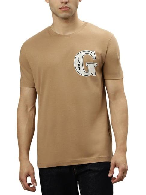 gant solid round neck regular fit t-shirt