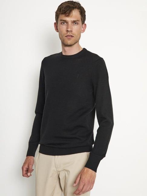 bruun & stengade black regular fit sweater