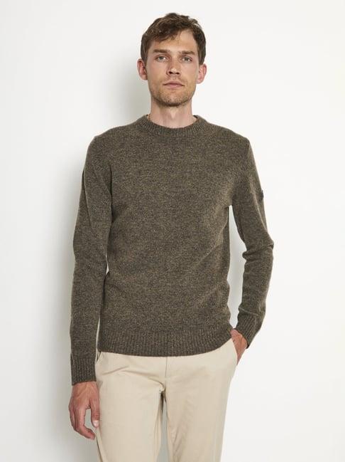 bruun & stengade brown regular fit sweater