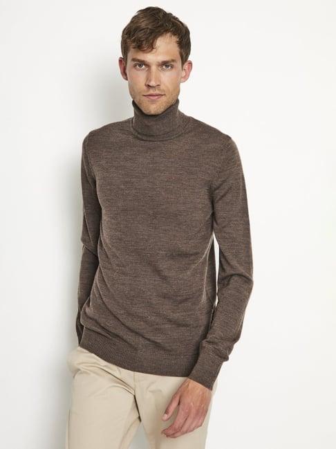 bruun & stengade brown regular fit sweater