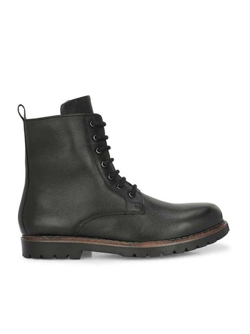 carlo romano men's black derby boots