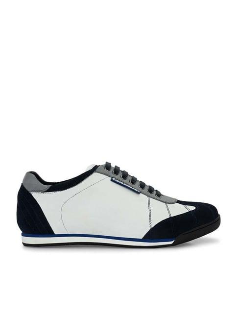 carlo romano men's blue casual sneakers