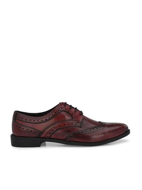 carlo romano men's bordo brogue shoes