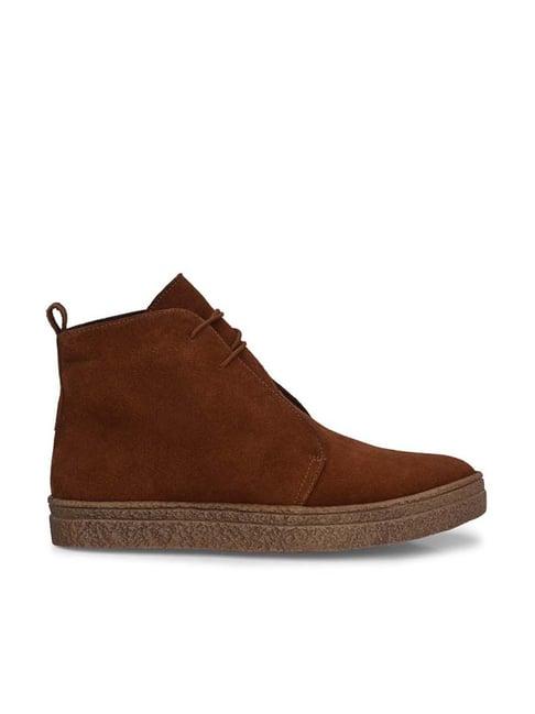 carlo romano men's tan chukka boots