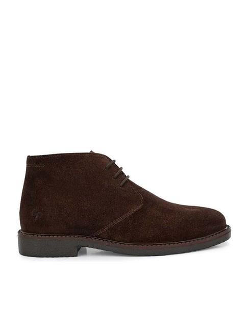 carlo romano men's brown chukka boots