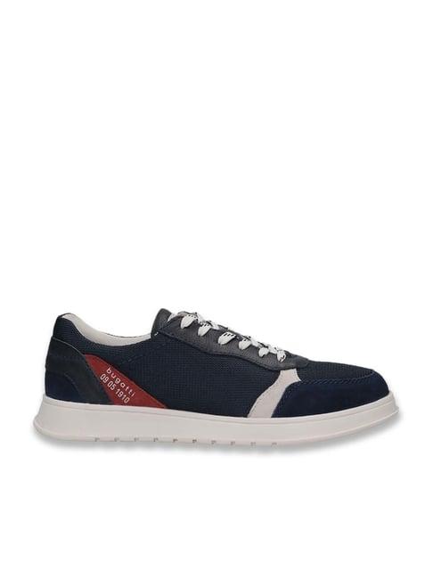 bugatti men's fiero dark blue casual sneakers