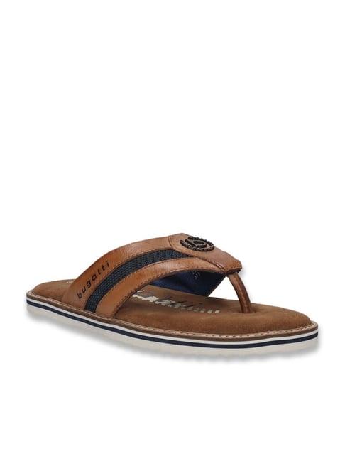 bugatti men's cobie cognac flip flops