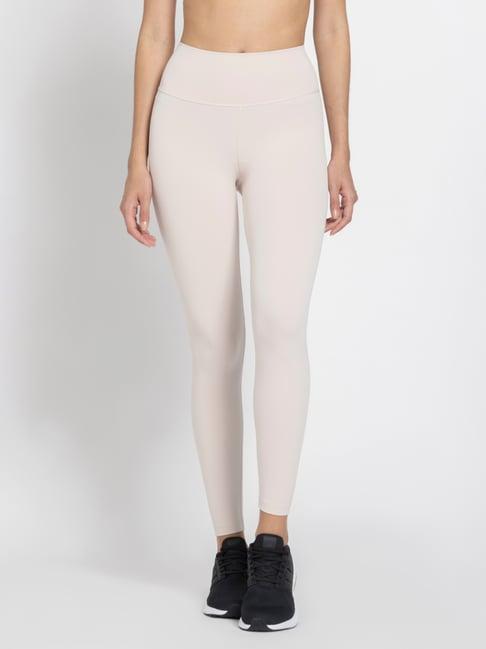 adidas beige high rise sports tights