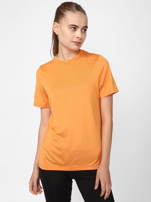 reebok peach regular fit t-shirt