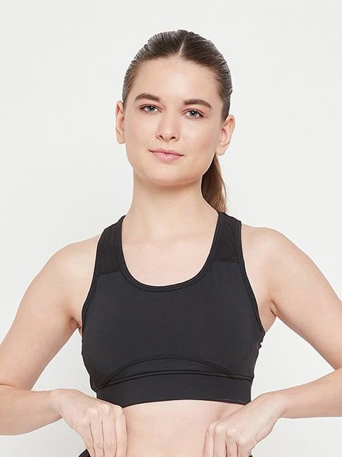 edrio black sports bra