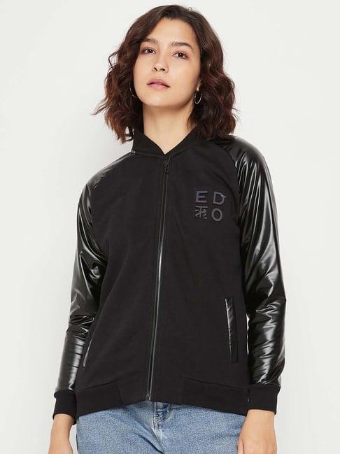 edrio black bomber jacket