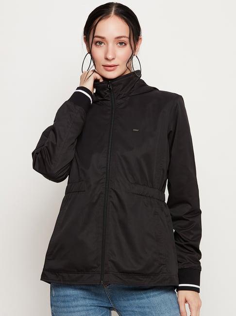 edrio black double layered jacket