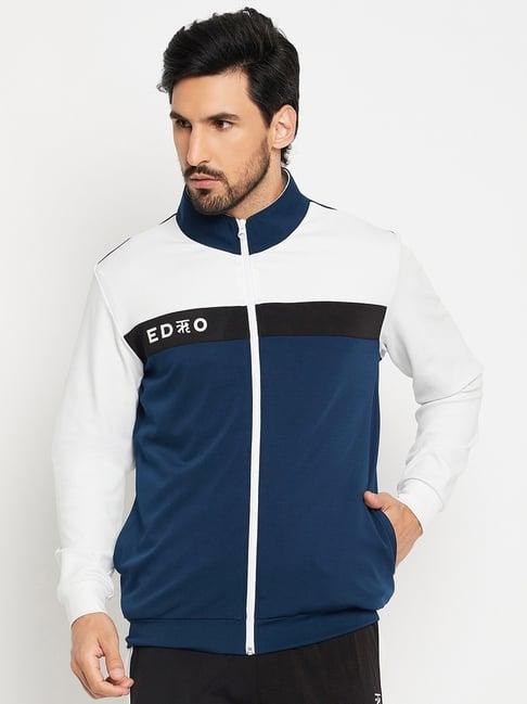 edrio multicolored relaxed fit colour block jacket