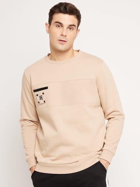 edrio moonlight beige relaxed fit sweatshirt