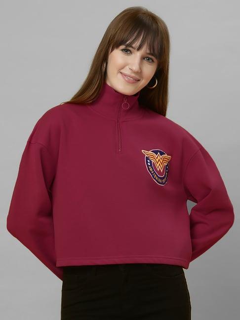 free authority wine graphic print sweatshirt