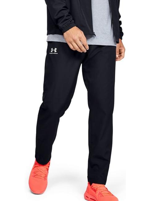 under armour black loose fit sports trackpants