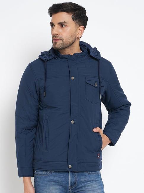 duke denim slim fit hooded jacket