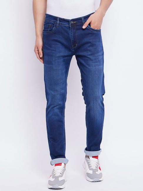 duke dark blue slim fit jeans