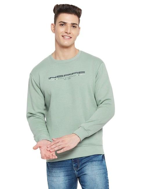 duke sage green regular fit sweatshirt