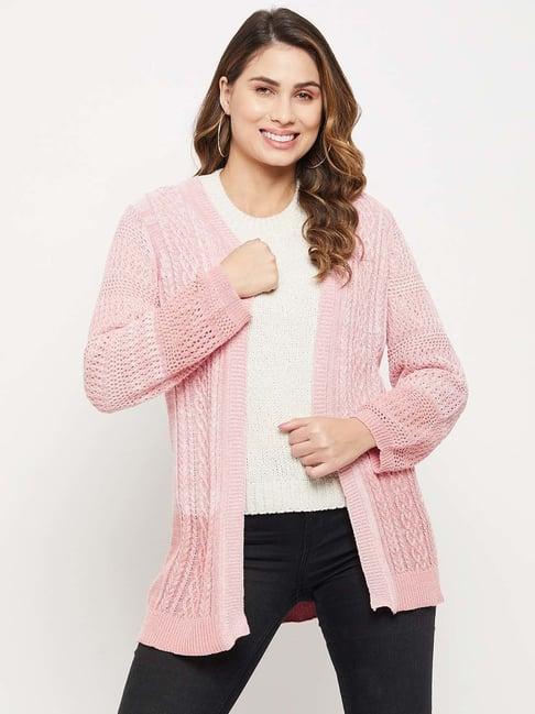 madame peach textured pattern shrug