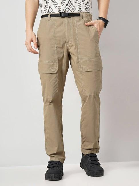 celio* taupe regular fit cargos