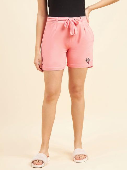 sweet dreams soft pink plain shorts