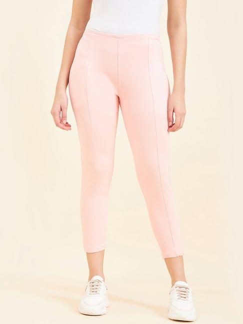 sweet dreams soft pink mid rise sports tights