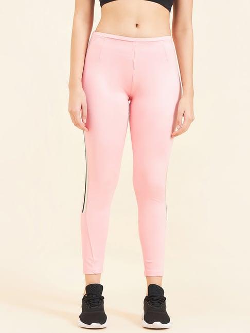 sweet dreams pink striped sports tights