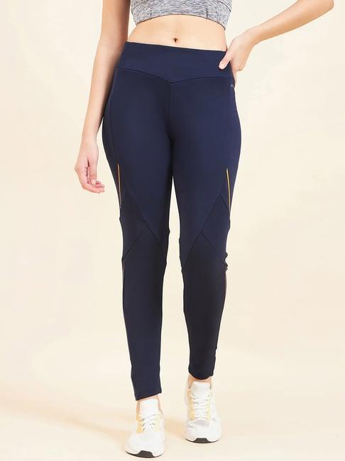 sweet dreams navy striped sports tights