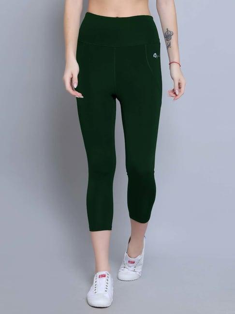 n-gal green logo print tights