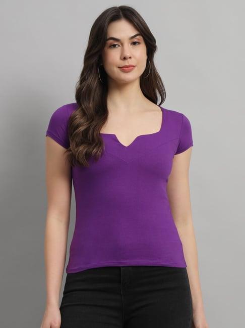 scorpius purple slim fit top