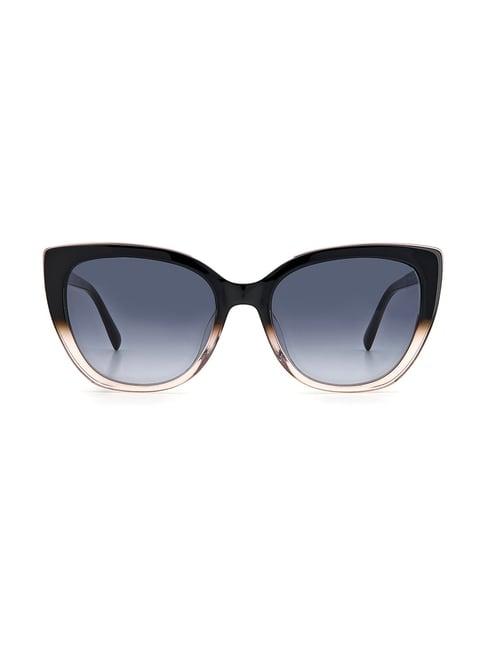 pierre cardin dark grey cat eye sunglasses for women