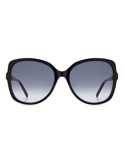 pierre cardin dark grey butterfly sunglasses for women