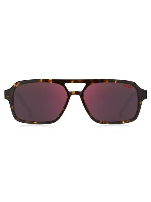 hugo red rectangular sunglasses for men