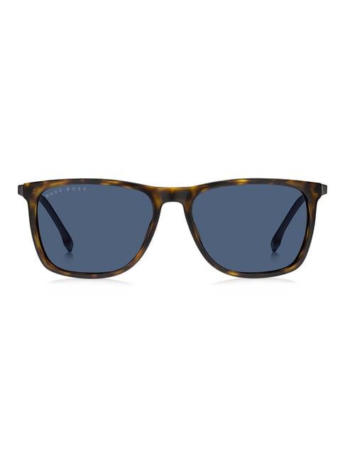 hugo boss blue rectangular sunglasses for men