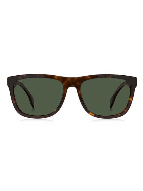 hugo boss green square sunglasses for men