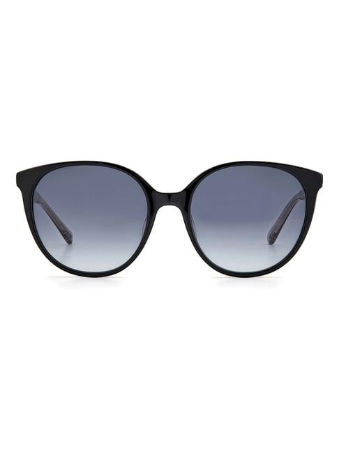 kate spade dark grey round sunglasses for women