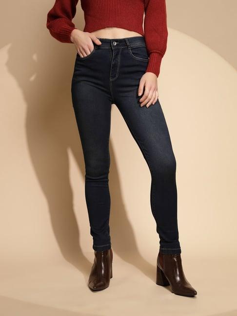 global republic blue regular fit mid rise jeans