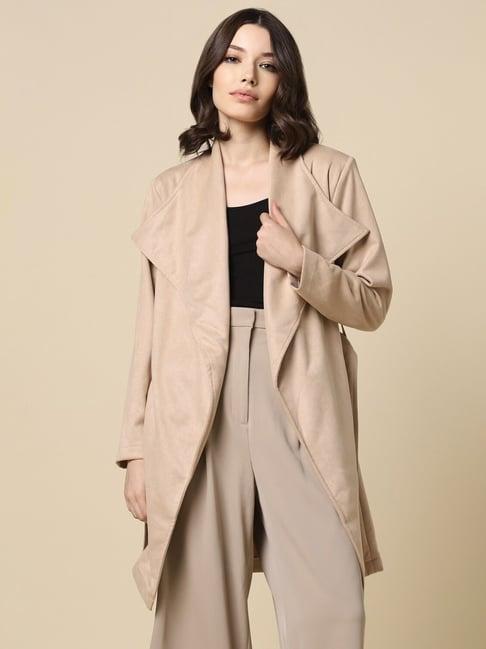 allen solly beige cotton shrug