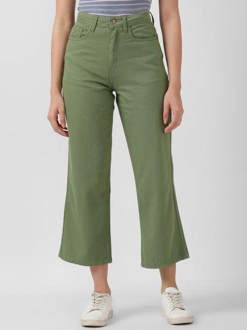 van heusen green cotton mid rise jeans