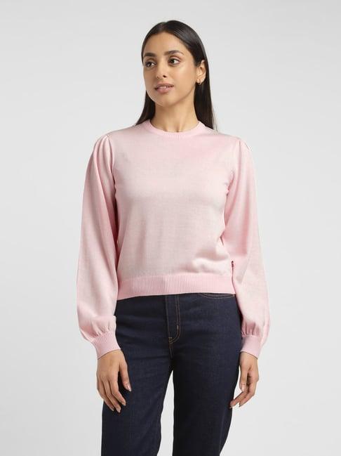 levi's pink regular fit sweater