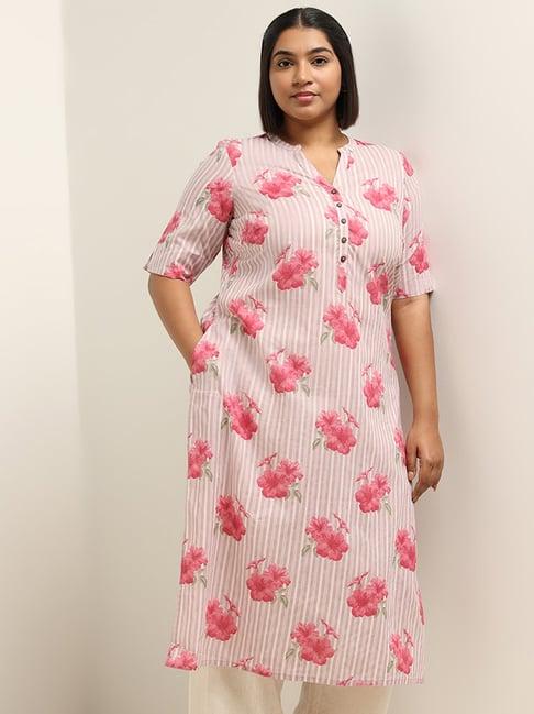 diza by westside lilac floral kurta