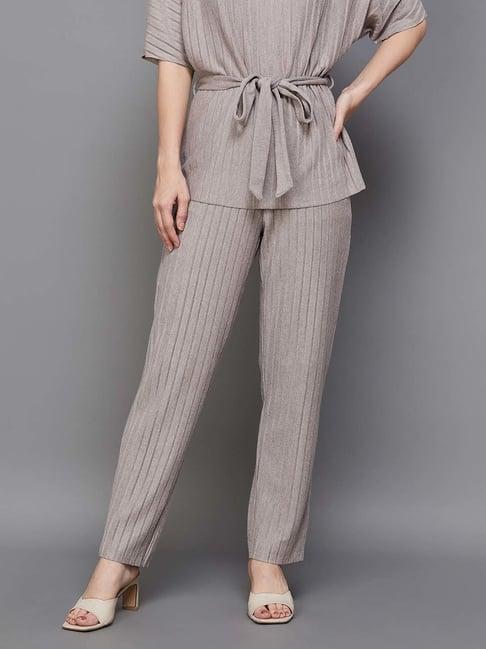 code by lifestyle grey striped pants