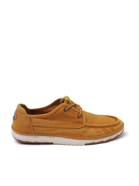 bugatti men's vanadium yellow derby shoes