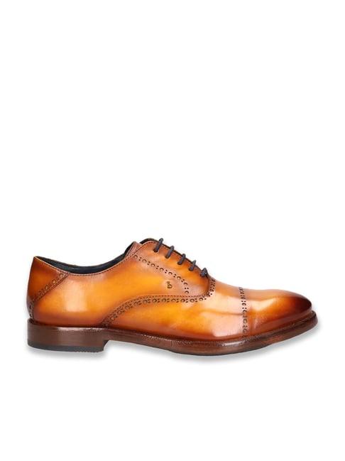 bugatti men's liverta yellow oxford shoes