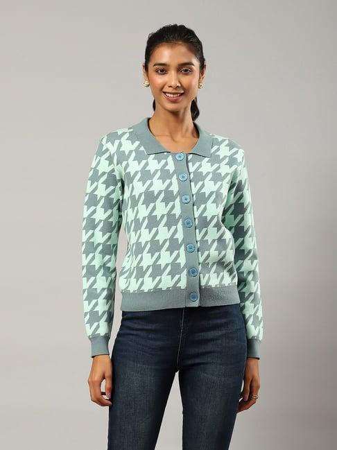 label ritu kumar grey printed sweater