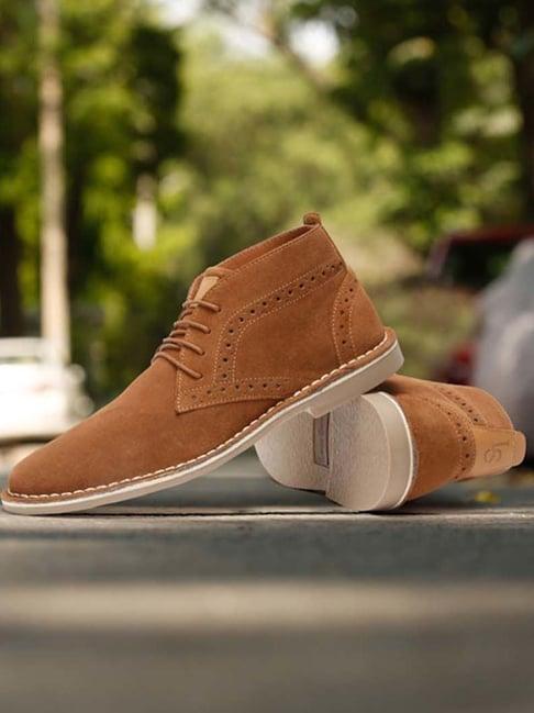 louis stitch men's russet tan chukka boots